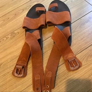 Free People Suede Sandals